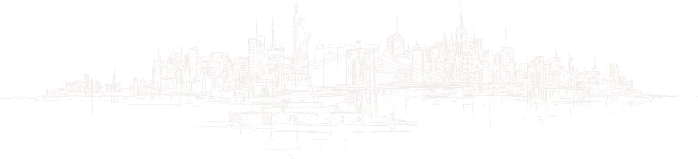 Sketch of the New York City skyline